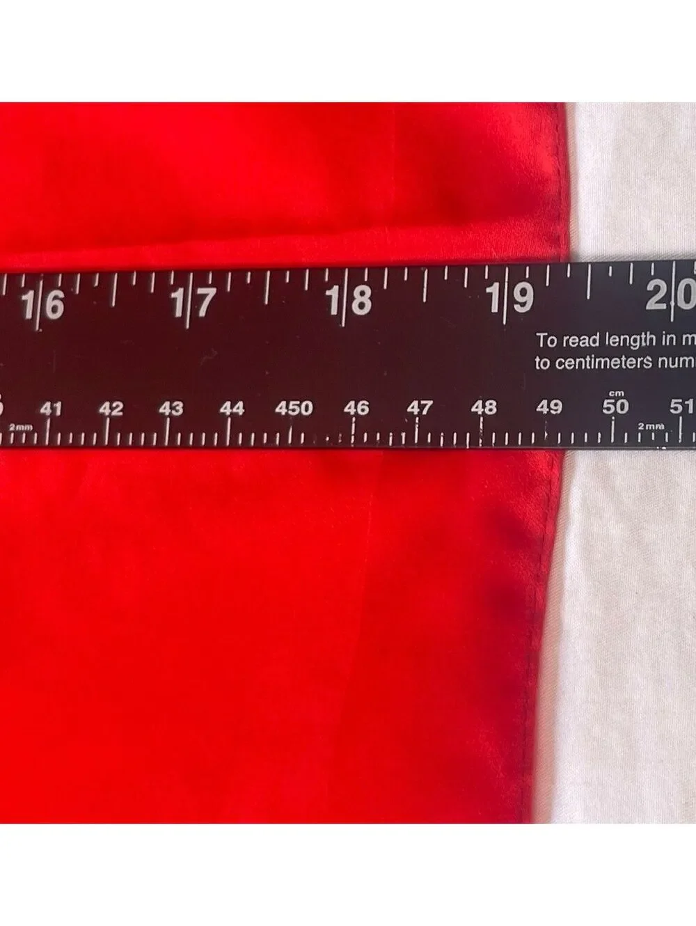 1970s Boselli Red Polyester Square Scarf with White Monogram L- Made in Italy